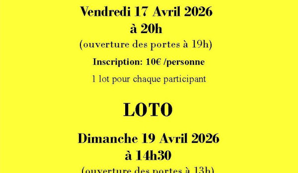 Comit&eacute; des F&ecirc;tes - Loto