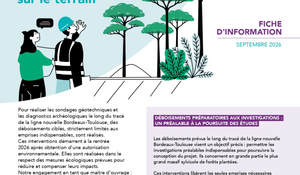 LNSO : d&eacute;but des travaux de d&eacute;boisemnet
