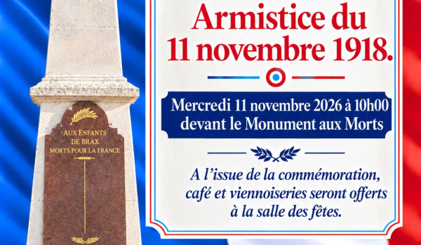 Comm&eacute;moration du 11 novembre